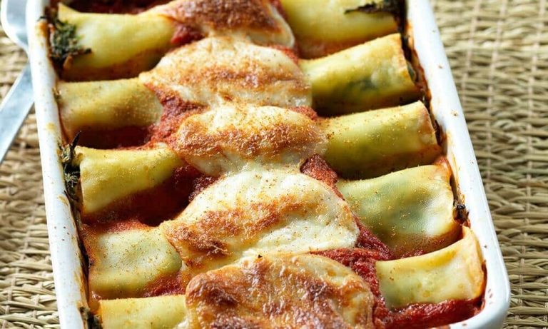 Cannelloni cu spanac si ricotta