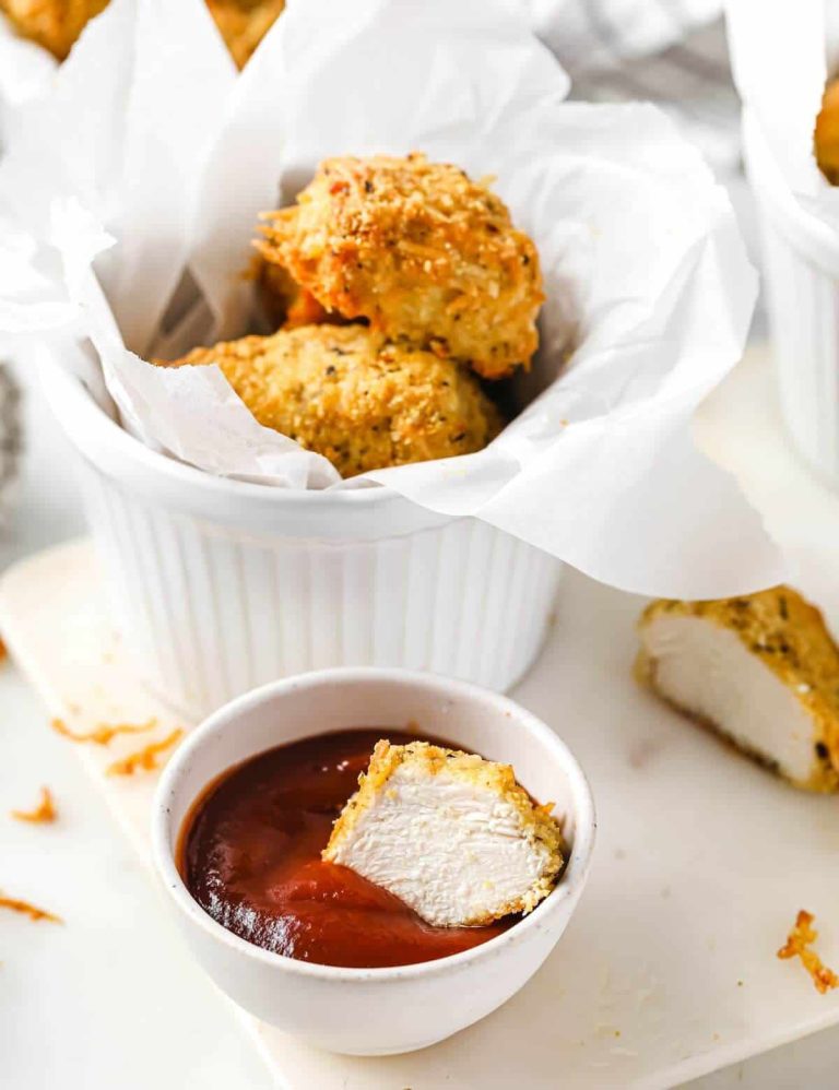 Chicken Nuggets cu parmezan pentru diabetici