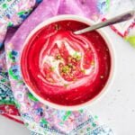 Supa crema cu sfecla rosie si morcov copt pentru diabetici