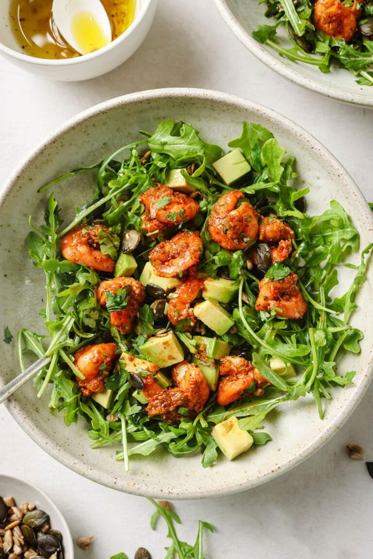 Salata cu avocado si creveti