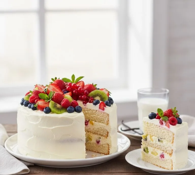 Tort cu fructe și vanilie pentru diabetici